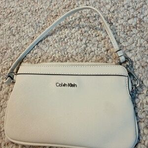 Calvin Klein Cream Wristlet